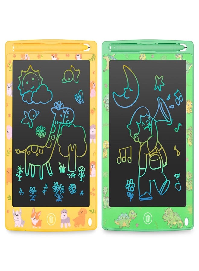 mafiti LCD Writing Tablet 8.5 Inch 2 Pack Colorful Screen Electronic Writing Drawing Pads Doodle Board for Kids Boys Girls - Image 2